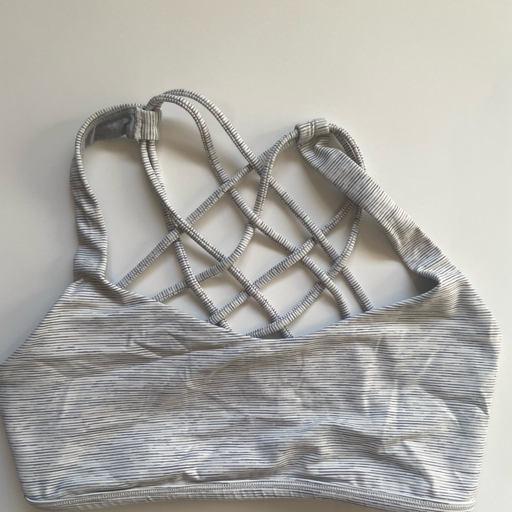 Lululemon Athletica Gray Sports Bra with Strappy Back
